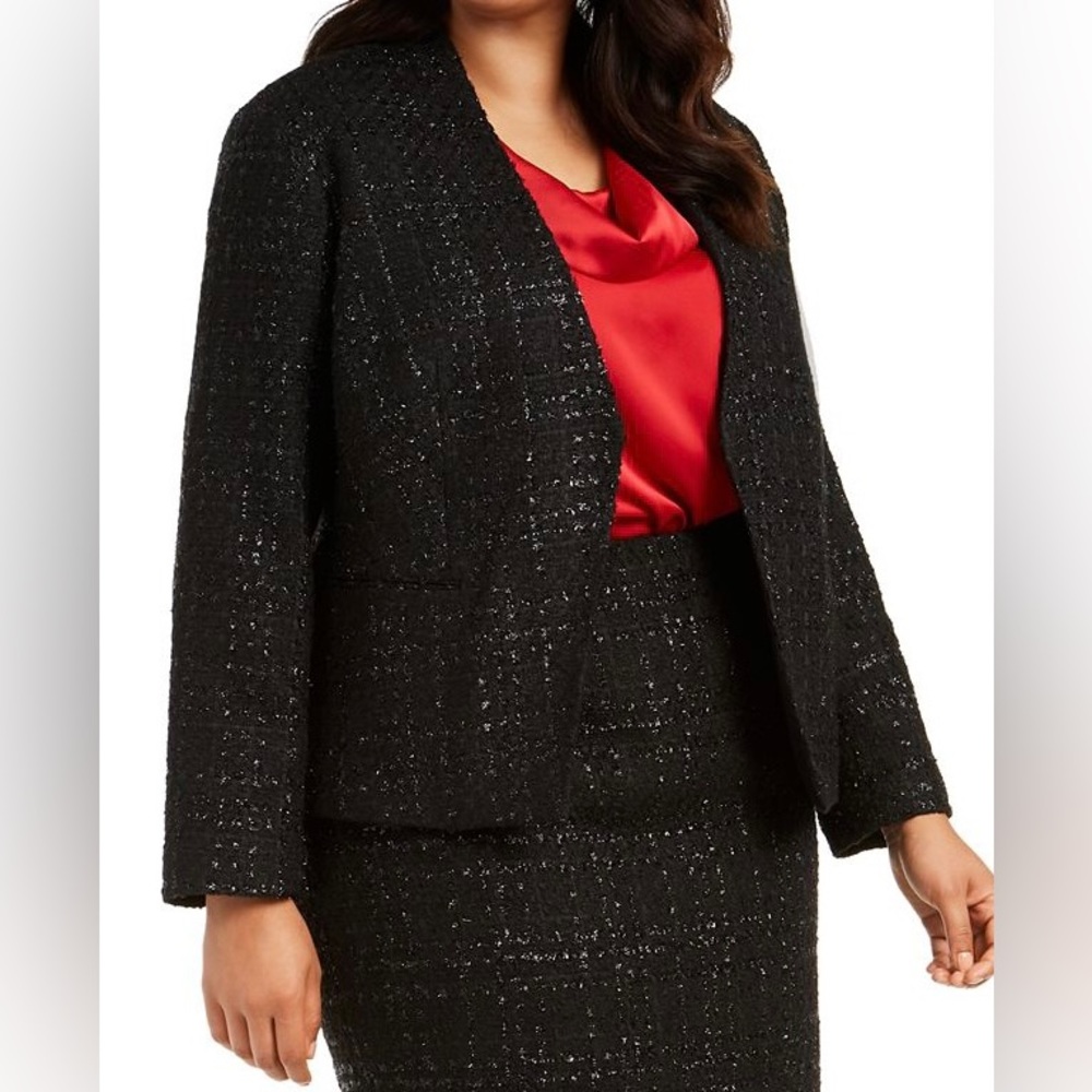 🖤SAKS Calvin Klein tweed blazer (size 2)